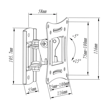Кронштейн Metaldesign MD 3303 (для ЖК-ТВ 30")
